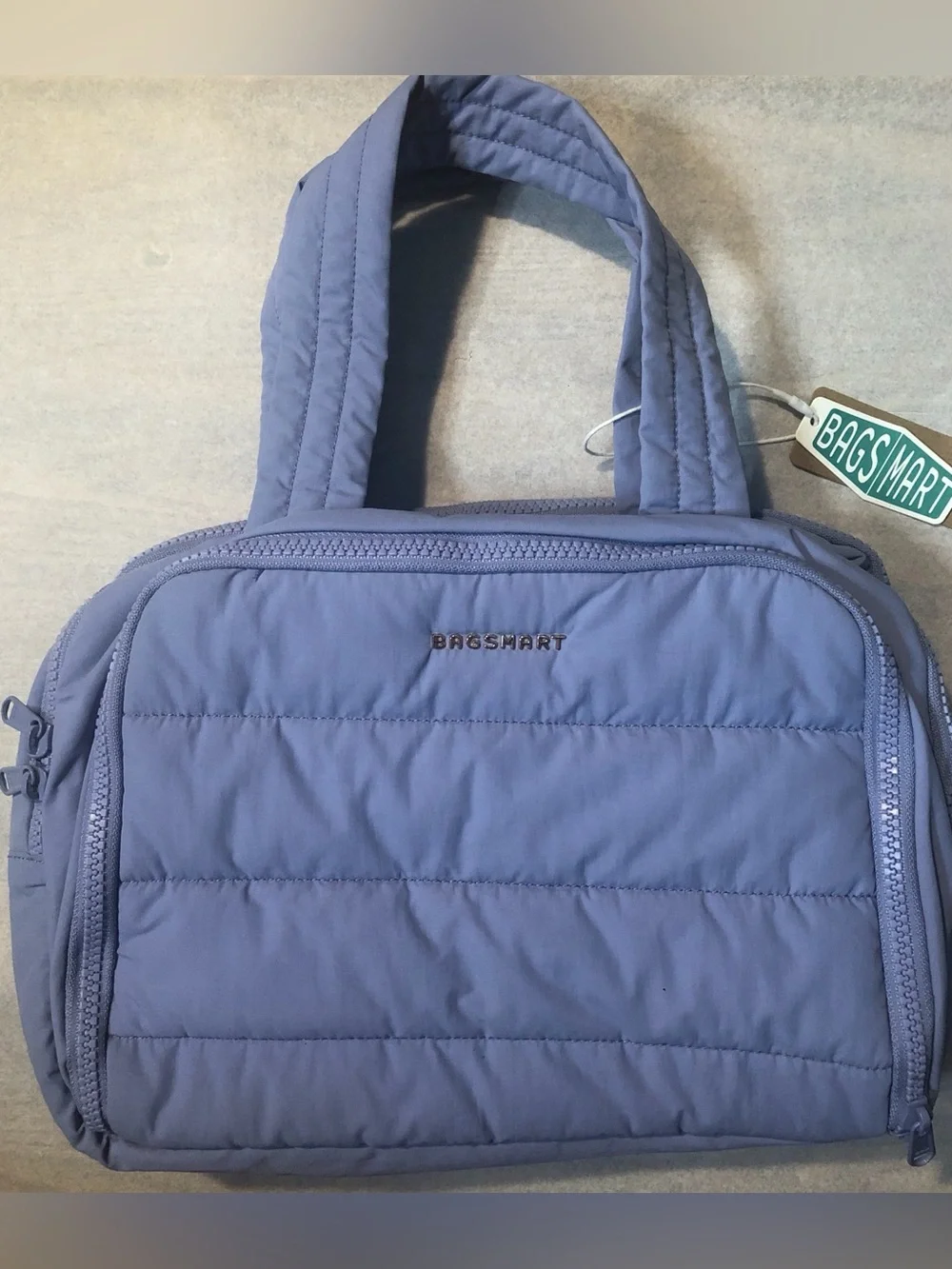Bagsmart Quilted Lavender Crush Makeup Bag Case NWT